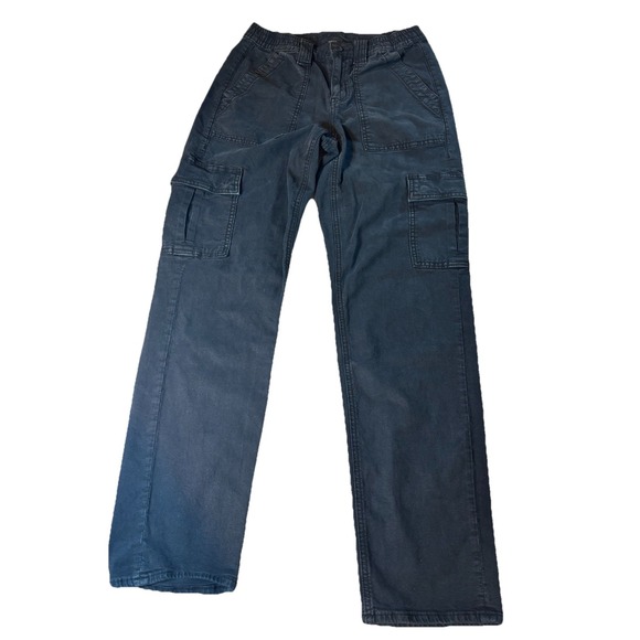 The Unbranded Brand Denim - Women's Cargo Blue Stretch Jeans Size 2 U.S. Black